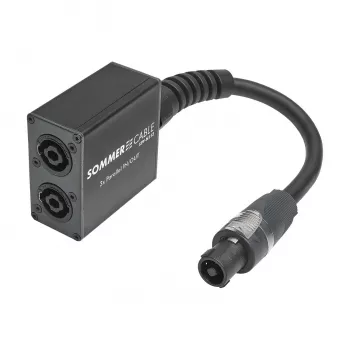 Sommer Cable SPY-N153 reproduktorový konektor audio adaptér, rovný, antracit