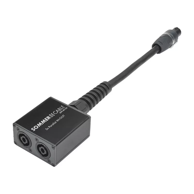 Sommer Cable SPY-N153 reproduktorový konektor audio adaptér, rovný, antracit
