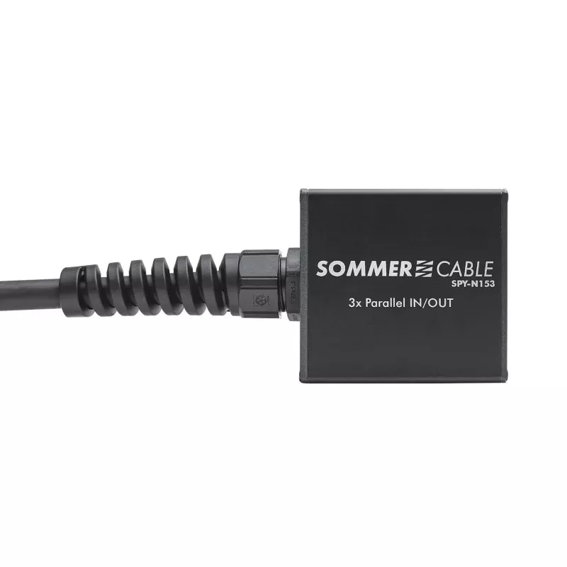 Sommer Cable SPY-N153 reproduktorový konektor audio adaptér, rovný, antracit