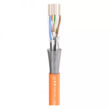 Sommer Cable SC-Mercator CAT.7 S/FTP sieťový inštalačný kábel 8x vnútorný vodič 4x2² FRNC - oranžový