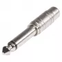 Sommer Cable HICON adaptér, 6,3 mm mono konektor samec na RCA konektor samica, rovný, pochrómovaný (HI-JM6CI-MF)