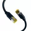 EFB Elektronik ECOLAN DRAKA UC900 Hirose TM31 prepojovací kábel RJ-45 samec na RJ-45 samec Cat.6A S/FTP LSZH, čierny, 15 m