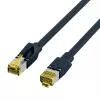EFB Elektronik ECOLAN DRAKA UC900 Hirose TM31 prepojovací kábel RJ-45 samec na RJ-45 samec Cat.6A S/FTP LSZH, čierny, 15 m