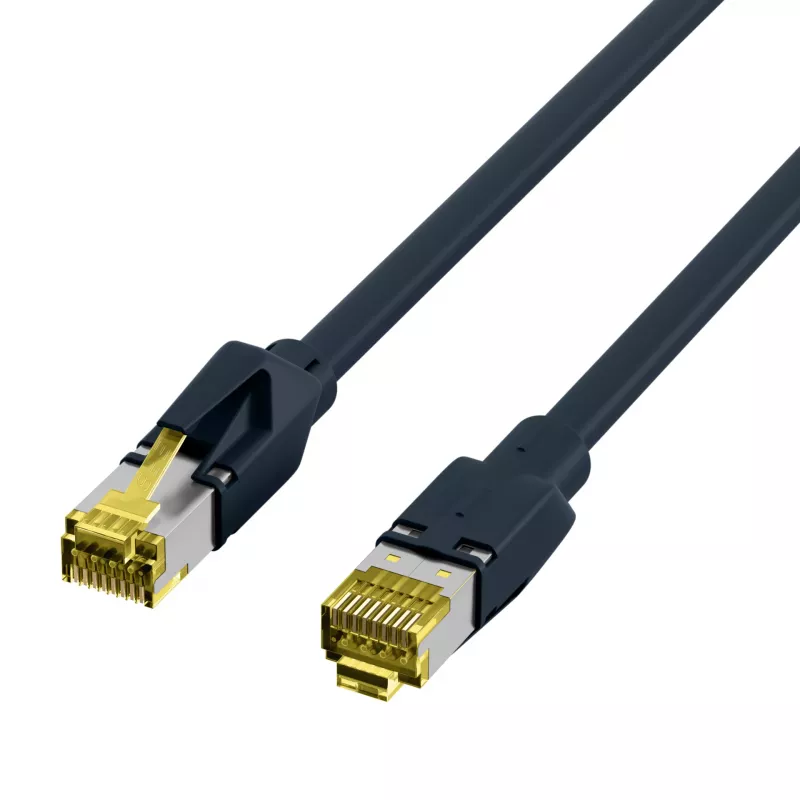 EFB Elektronik ECOLAN DRAKA UC900 Hirose TM31 prepojovací kábel RJ-45 samec na RJ-45 samec Cat.6A S/FTP LSZH, čierny, 15 m