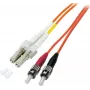 EFB-Elektronik duplex jumper LC-ST 50/125µ OM2 LSZH oranžový 2,0mm 7,5m