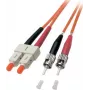 EFB Elektronik ECOFIBER optický patch kábel ST-ST duplex OM2 1m oranžový LSZH