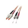 EFB Elektronik ECOFIBER optický patch kábel ST-ST duplex OM2 1m oranžový LSZH