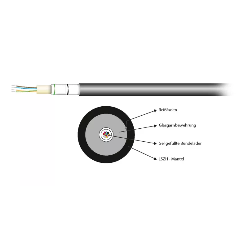 EFB Elektronik INFRALAN U-DQ(ZN)BH 48E 9/125µm G657A LSZH čierny CPR Eca