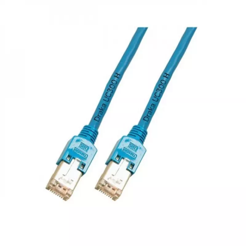 EFB Elektronik prepojovací kábel RJ45 Cat.5e F/UTP LSZH Draka UC300 TM11, modrý, 50 m