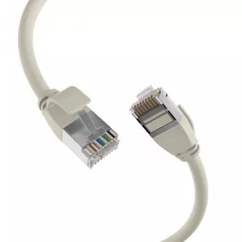 EFB Elektronik RJ45 patch kábel Cat.6A U/FTP TPE 4mm Ultraflex sivý 3m