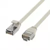 EFB Elektronik RJ45 patch kábel Cat.6A U/FTP TPE 4mm Ultraflex sivý 3m