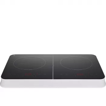 MEDION LIFE dvojitá indukčná varná doska MD18493 (čierna, 3500 Watt, 2x 20 cm)