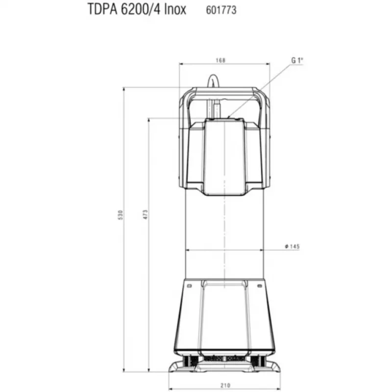 METABO TDPA 6200/4 Inox ponorné tlakové čerpadlo (zelená/čierna, 1100 W)