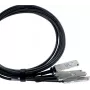 BlueLAN QDD-4ZQ100-CU2M-BL 400G QSFP-DD na 4x100G QSFP56 breakout DAC kábel 2m