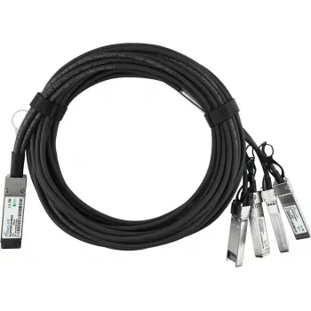 BlueLAN kompatibilný Lenovo A1DN pasívny 40GBASE-CR4 QSFP na 4x10GBASE-CR SFP+ Direct Attach Breakout kábel, 5m, AWG26