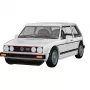 COBI 24662 Volkswagen Golf GTI (1976-1983) stavebnica, 1:35, biela