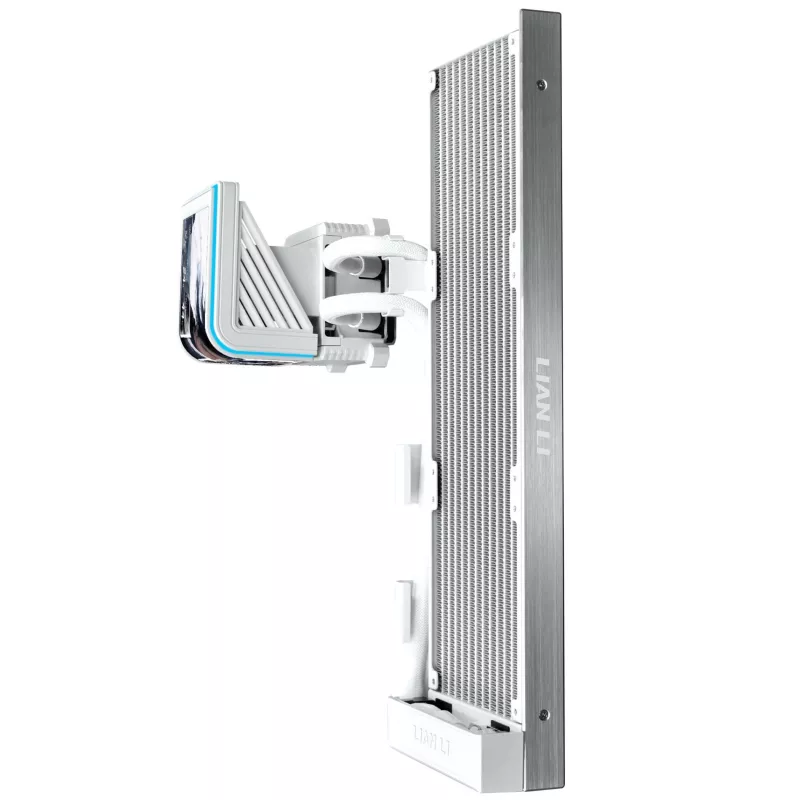 Lian Li HydroShift II OLED Curved 360 Fanless AIO kvapalinový CPU chladič, 360 mm radiátor, OLED displej - biela