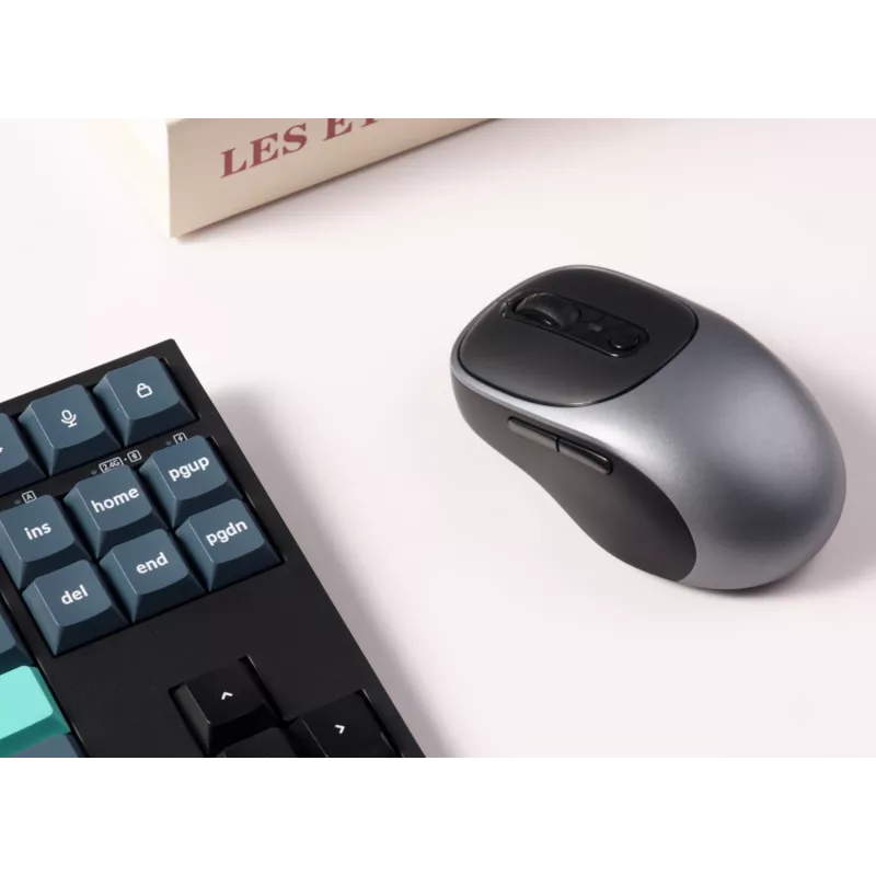 Keychron BM24-C61 PAW3212 Metal Grey tri-mode bezdrôtová myš