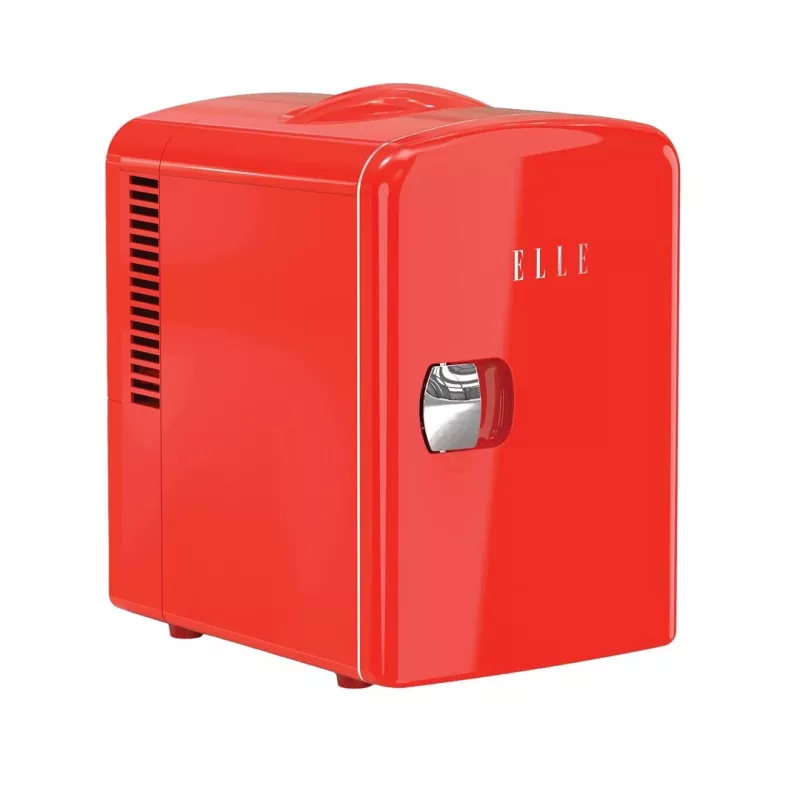 ELLE Home ESDAF101RDEU Mini chladnička 4L červená