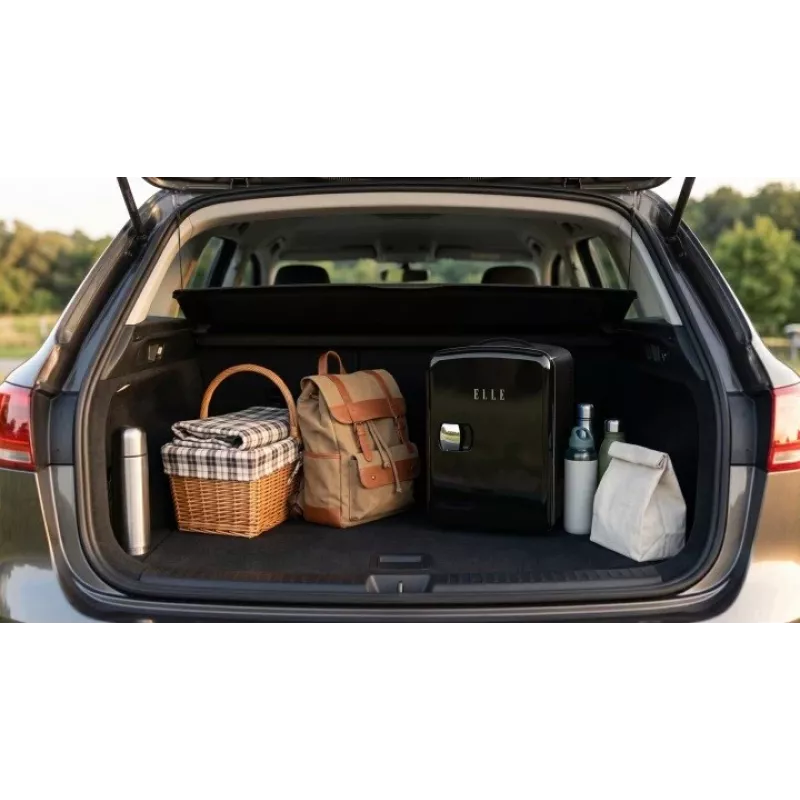 ELLE Home ESDAF101BKEU Mini chladnička 4L čierna