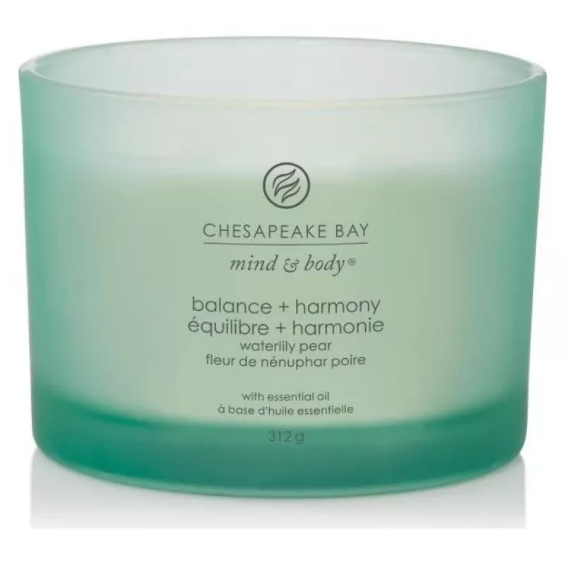 Chesapeake Bay Candle Balance & Harmony veľká vonná sviečka 3 knôtiky 312 g