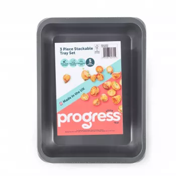 Progress BW14453 35 cm 3-dielna stohovateľná sada podnosov