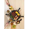 Giles & Posner EK4511GV2VDE Stolový raclette gril 1200 W 8 osôb čierna/strieborná