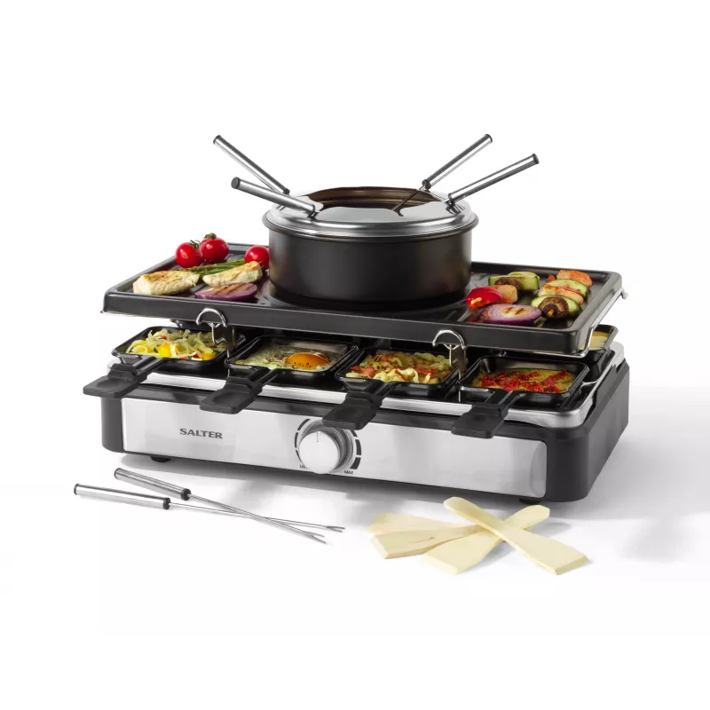 Salter EK4513VDE 2 v 1 sada raclette a fondue
