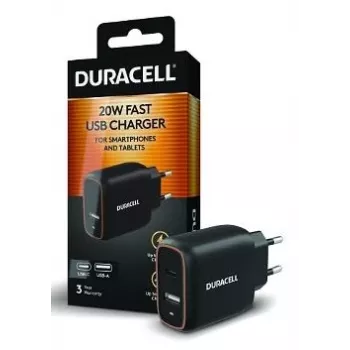 Duracell 20W 1C+1A USB nabíjačka