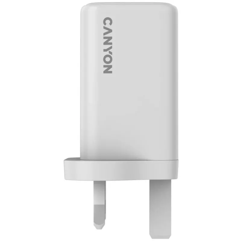 CANYON CU65ACC GaN 65W 2xPD 1xQC UK biela nástenná nabíjačka