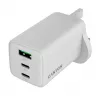 CANYON CU65ACC GaN 65W 2xPD 1xQC UK biela nástenná nabíjačka