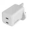 CANYON CU45AC GaN 45W 2xPD UK biela nástenná nabíjačka
