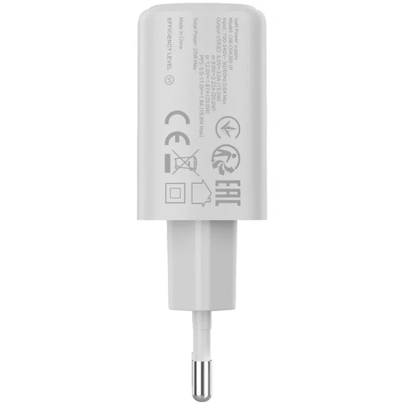 CANYON OnCharge 200 20W USB-C PD napájací zdroj EU biela