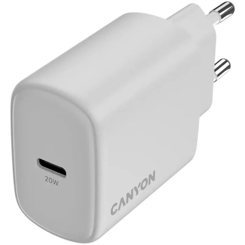 CANYON OnCharge 200 20W USB-C PD napájací zdroj EU biela