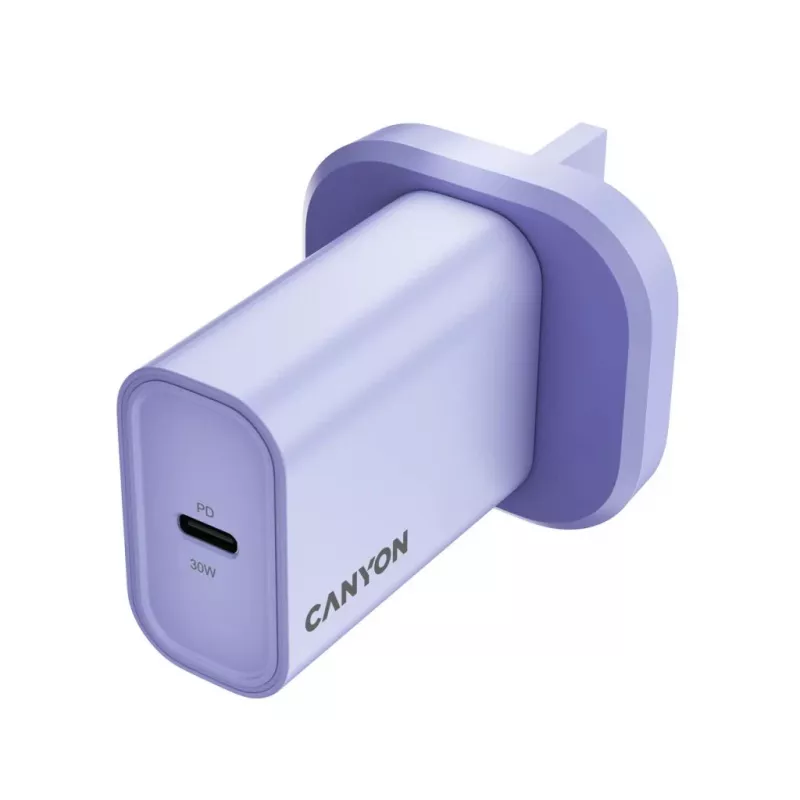 CANYON OnCharge 30CL Max Power 30W 1xPD UK nástenná nabíjačka fialová