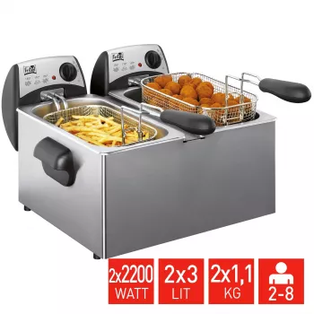 FRITEL Starter fritéza 6 litrov 4,4 kW sivá