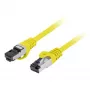 Lanberg patch kábel S/FTP Cat.8.1 2m LSZH CU žltý Fluke testovaný