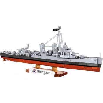 COBI USS Kidd DD-661 Fletcher-Class torpédoborec 1:350 plastový model