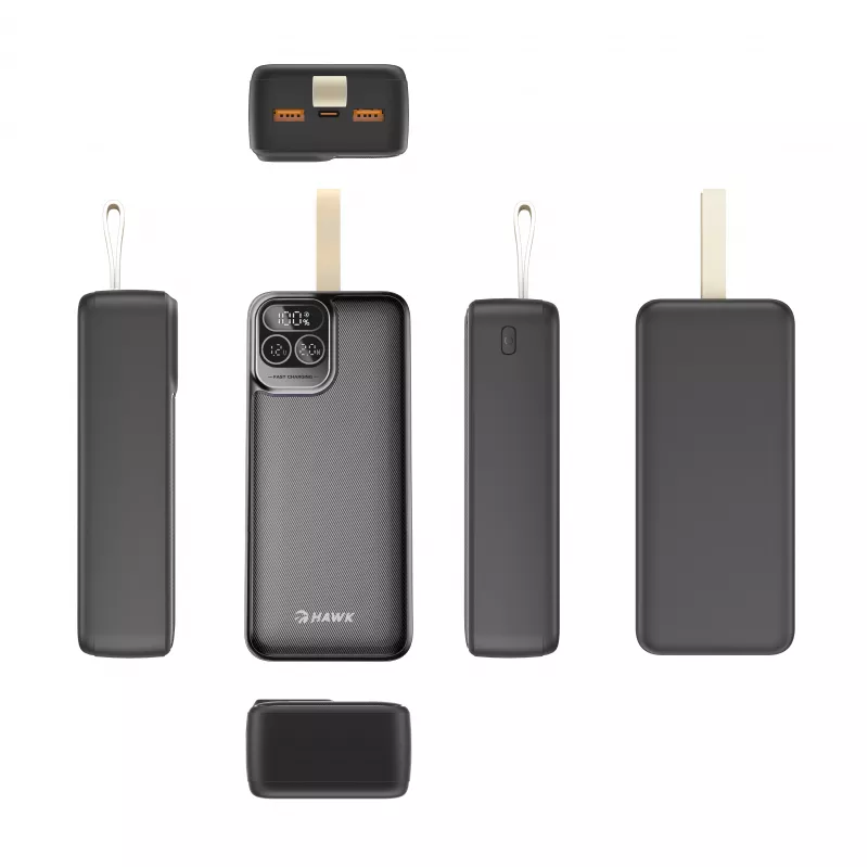 Hawk HW-PB30000 power banka 30000mAh čierna