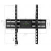 KINGMOUNT KG-1004 naklápací TV držiak na stenu pre obrazovky 23-65 palcov, VESA 100x100 až 400x400, do 45 kg