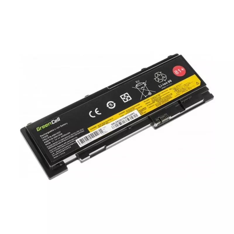 Green Cell batéria do notebooku pre Lenovo ThinkPad T430s/T430si 11,1V 3400mAh Li-Ion čierna