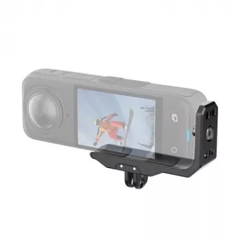 PULUZ Adaptér držiak horizontálny vertikálny so skrutkou 1/4 palca a GoPro systémom pre Insta360 X4 / Insta360 X5 / PU982B