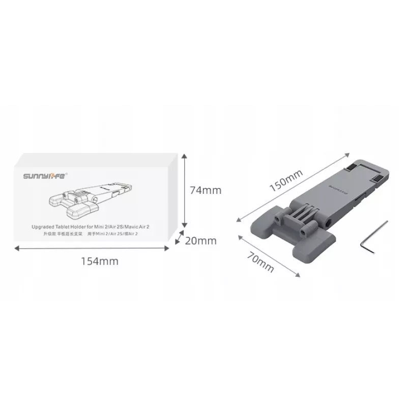 SUNNYLIFE Držiak tabletu pre DJI Mavic Mini 2 / Air 2 / Air 2S - sivý