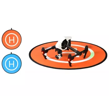 SUNNYLIFE Pristávacia plocha pre dron 75cm oranžová/modrá obojstranná vodotesná nylonová skladacia s taškou a kolíkmi do zeme