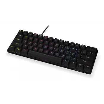 KRUX Qara 60% mechanická herná klávesnica, Outemu Red, čierna, KRX0137