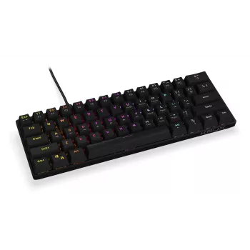 KRUX Qara 60% mechanická herná klávesnica, Outemu Red, čierna, KRX0137