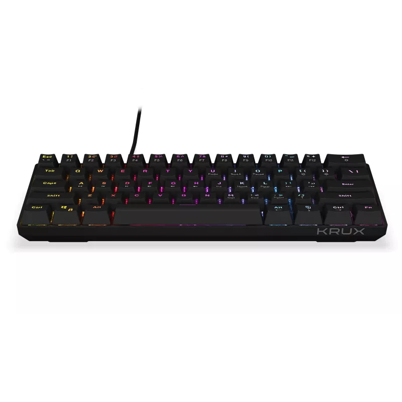 Mechanická herná klávesnica KRUX Qara 60%, Outemu Red, čierna, KRX0137