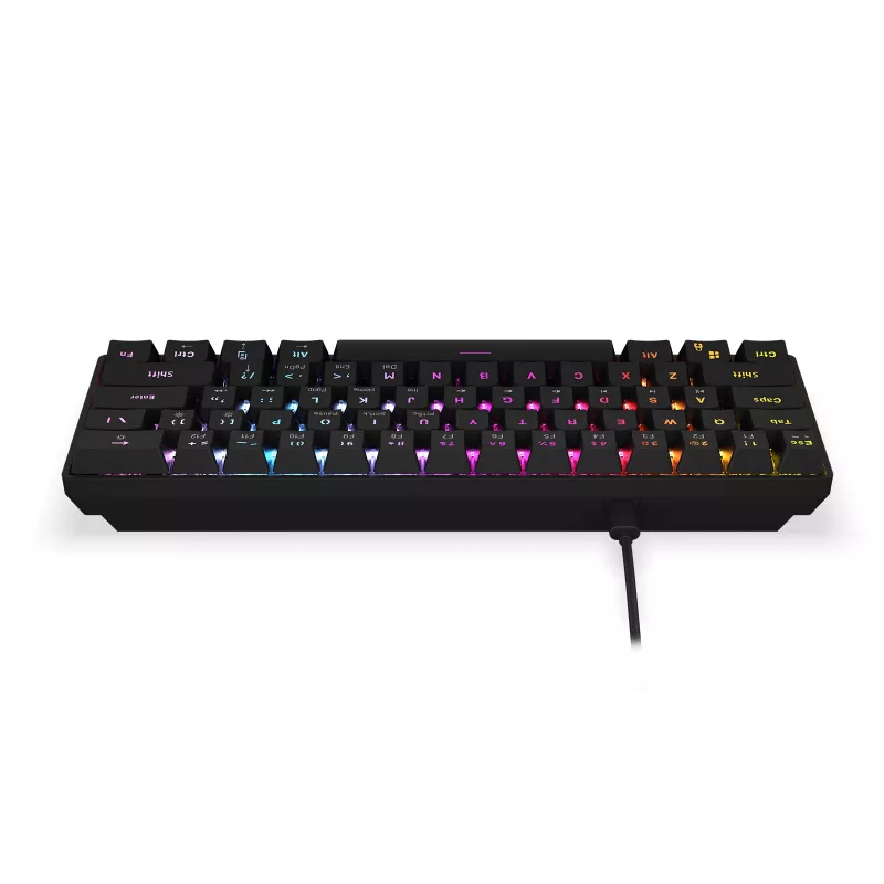 Mechanická herná klávesnica KRUX Qara 60%, Outemu Red, čierna, KRX0137