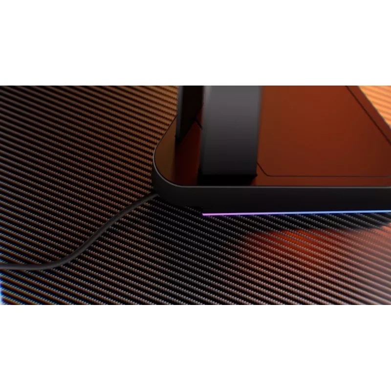 KRUX Rivt stojan na headset s RGB osvetlením, čierny (KRXG003)