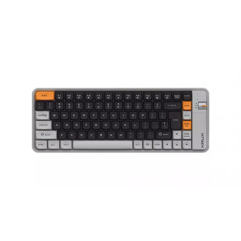 KRUX Zyro 75% mechanická klávesnica Gateron Yellow Pro RGB čierna
